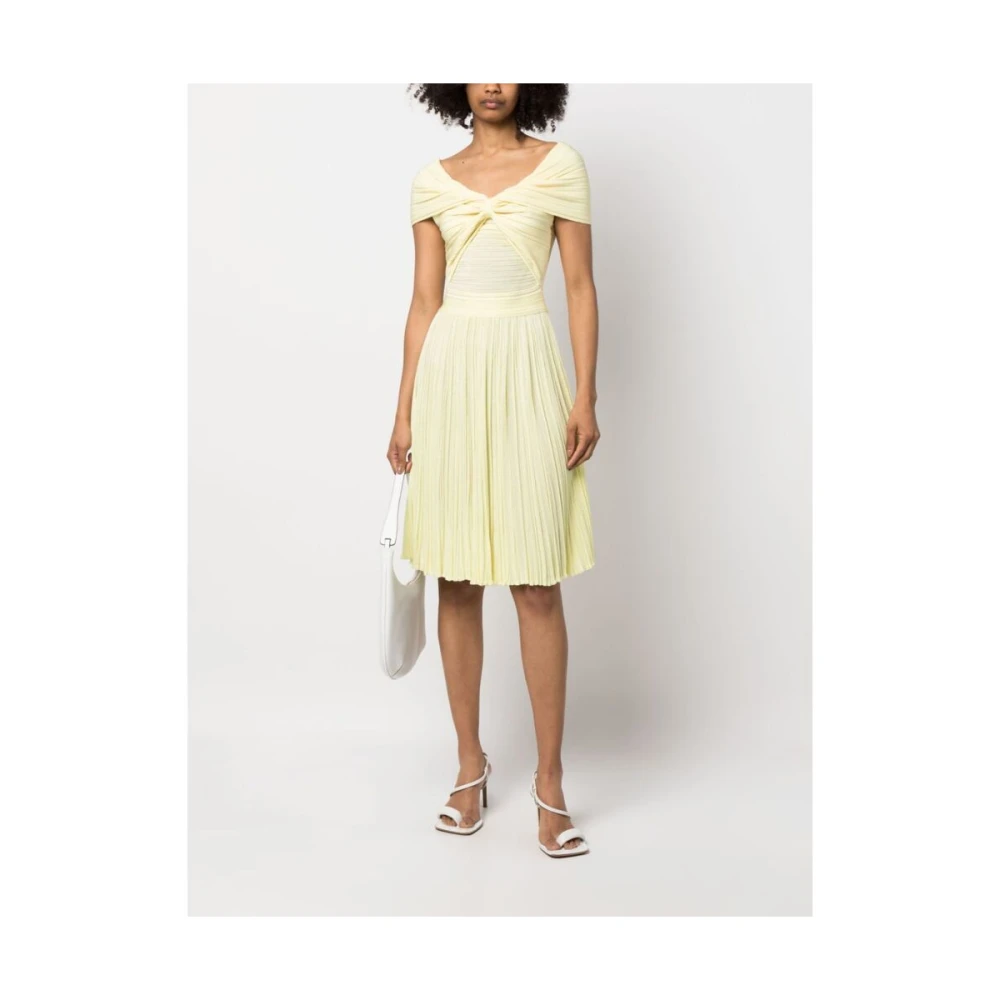 Antonino Valenti Jurk met Twist-Detail en Uitlopende Rok Yellow Dames
