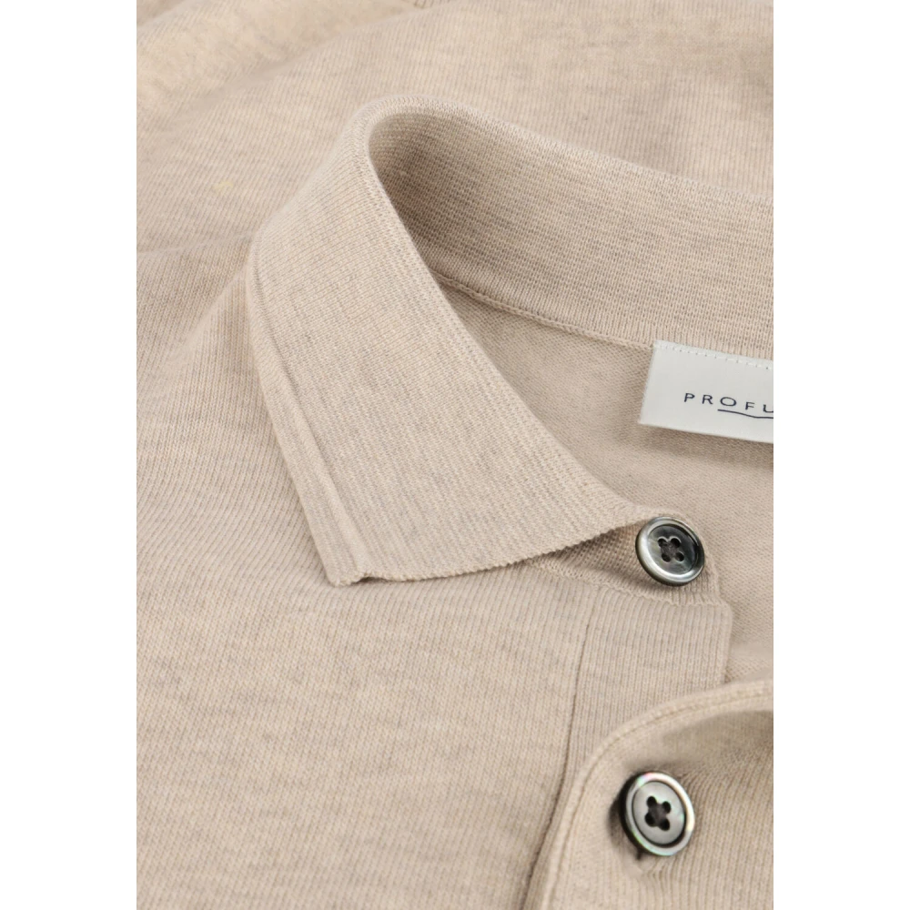 Profuomo Heren Polo & T-shirts Korte Mouw Beige Heren