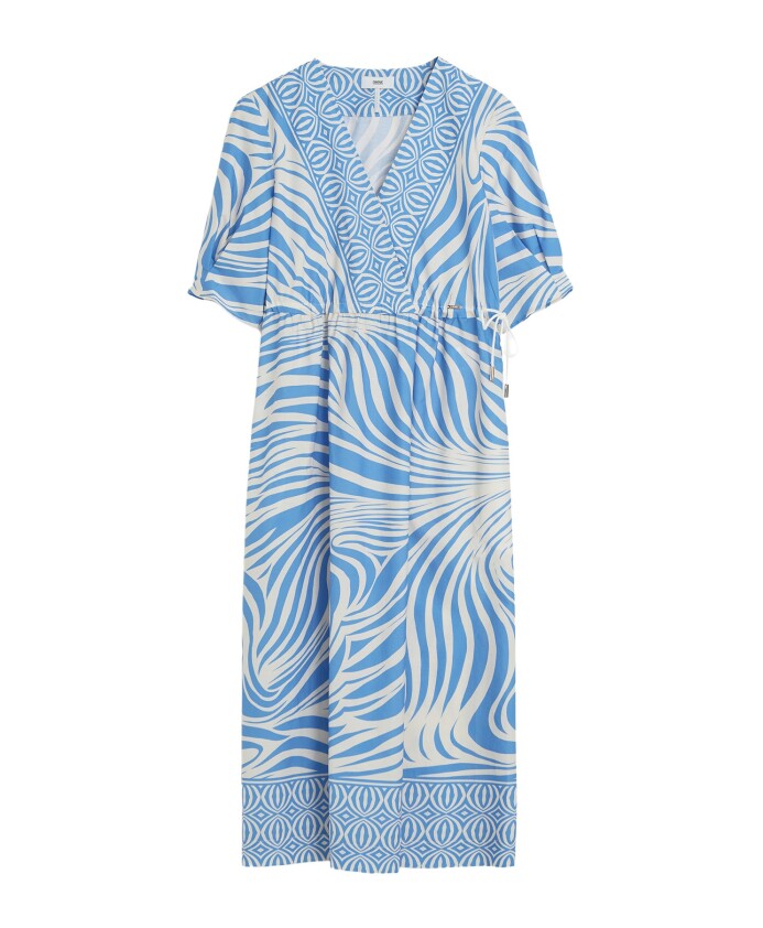 robe-elegante-avec-decollete-en-v-et-fronces