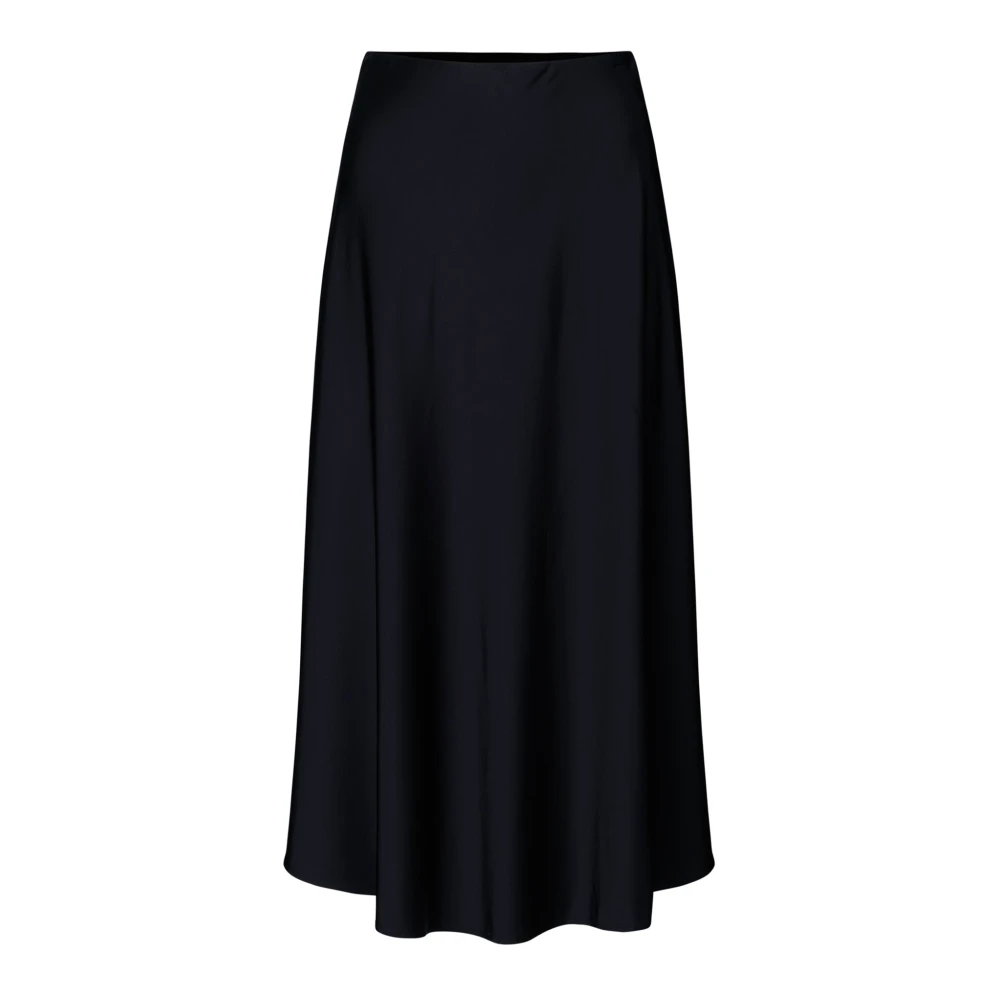 Munthe Women's Black Midi Skirts, 2XL, Skirt - Elegant Quality