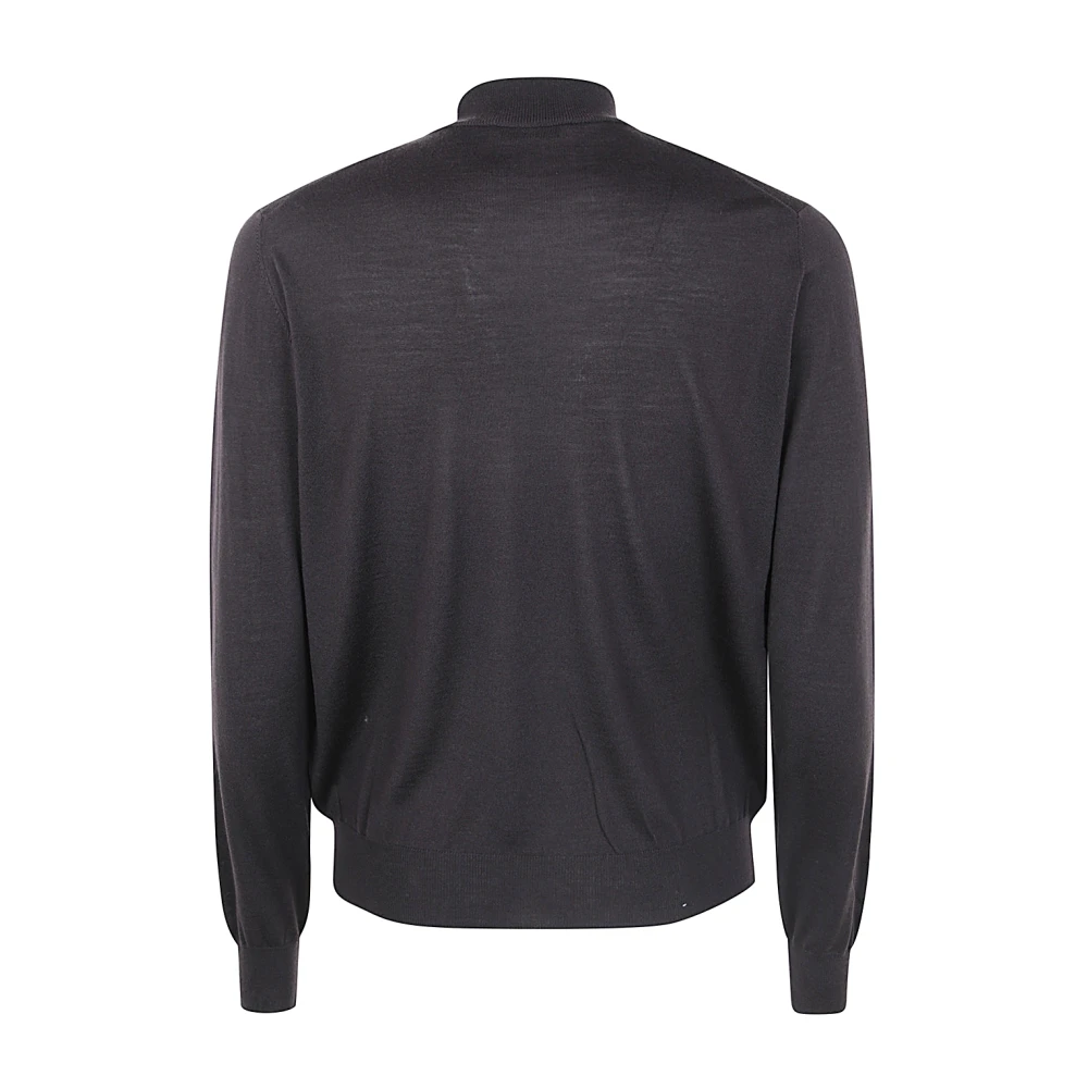Filippo De Laurentiis Bruine Merinos Coltrui Sweater Black Heren