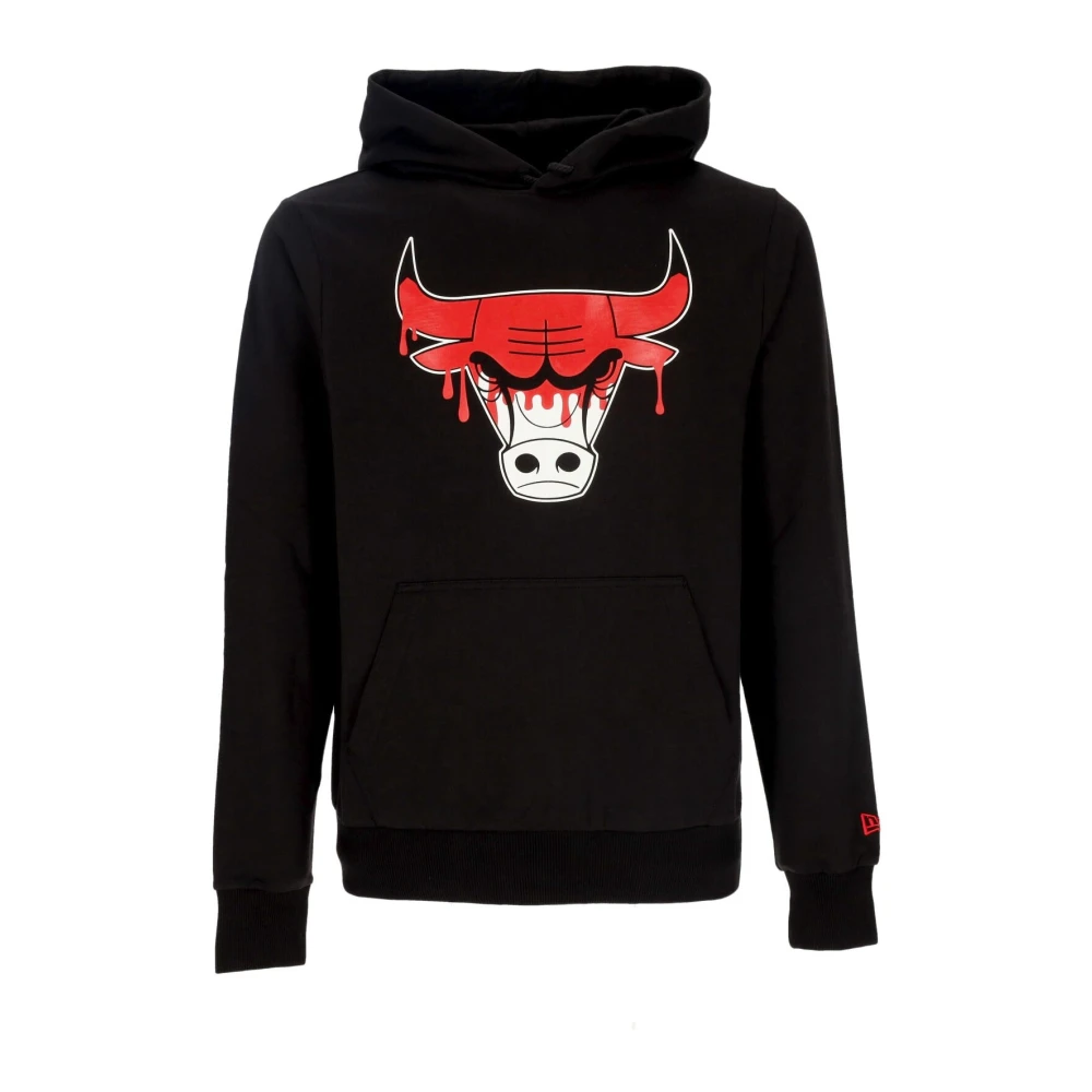 New era Chicago Bulls Lichtgewicht Hoodie Zwart Rood Black Heren