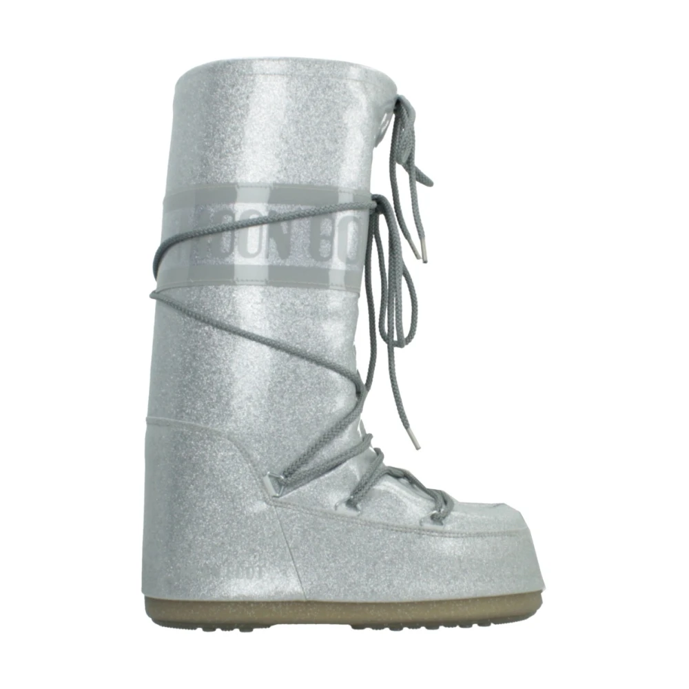 Moon Boot Glitter Icon Vinterstövlar Gray, Dam