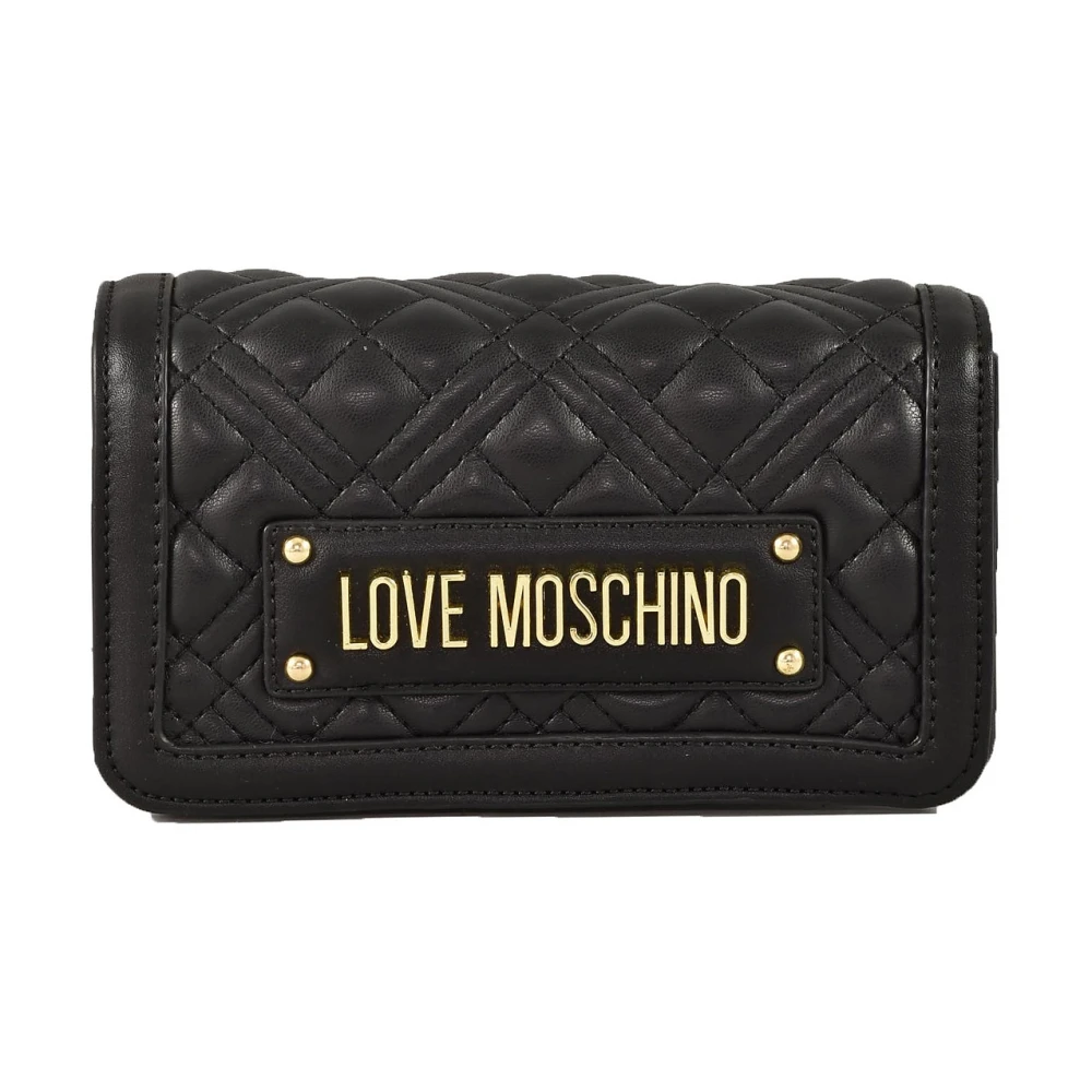 Love Moschino Zwarte Portemonnee voor Vrouwen Black Dames