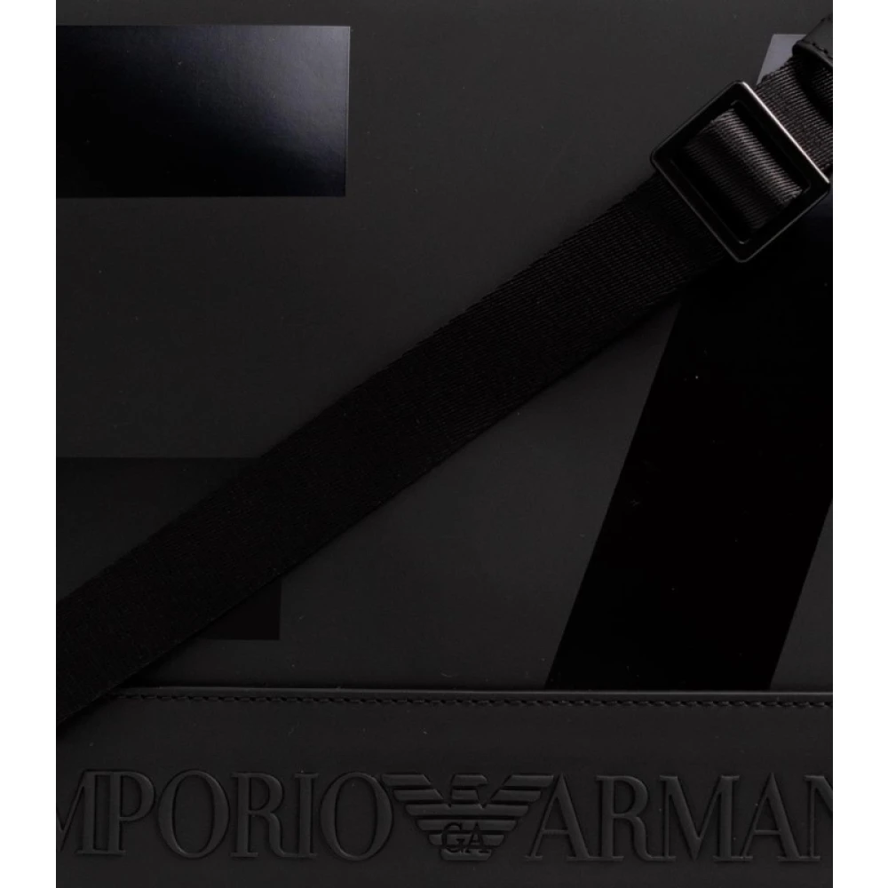Armani Messenger Tas Black Heren