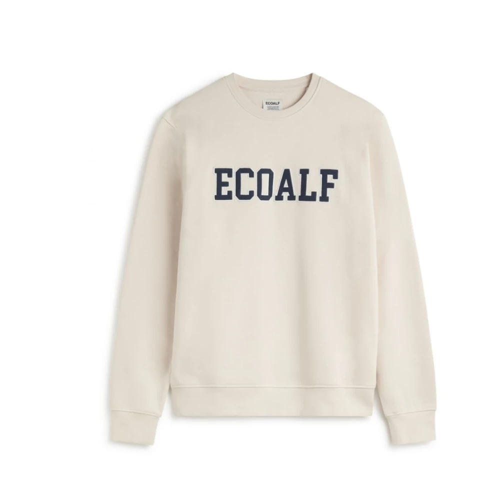 Ecoalf Biologisch Katoenen Sweatshirt Preston White Heren