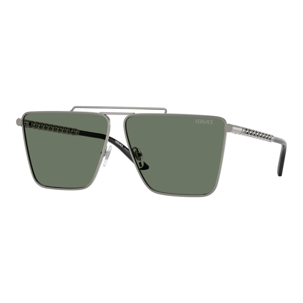 Versace Men's Green Man Ve2266 10013H Sunglasses Metal Grey Pillow Normal - Image 2
