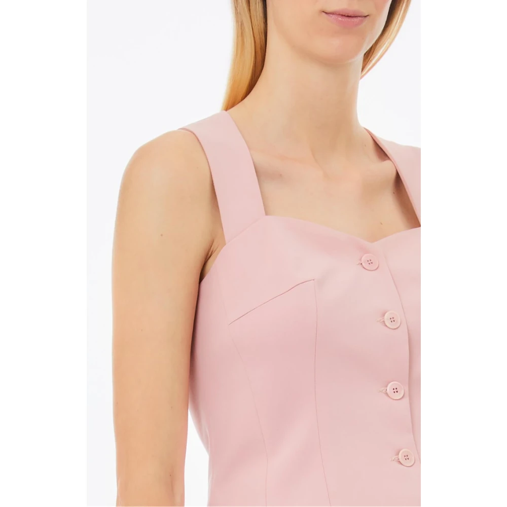 Liu Jo Sweetheart Neckline Roze T-shirts en Polos Pink Dames