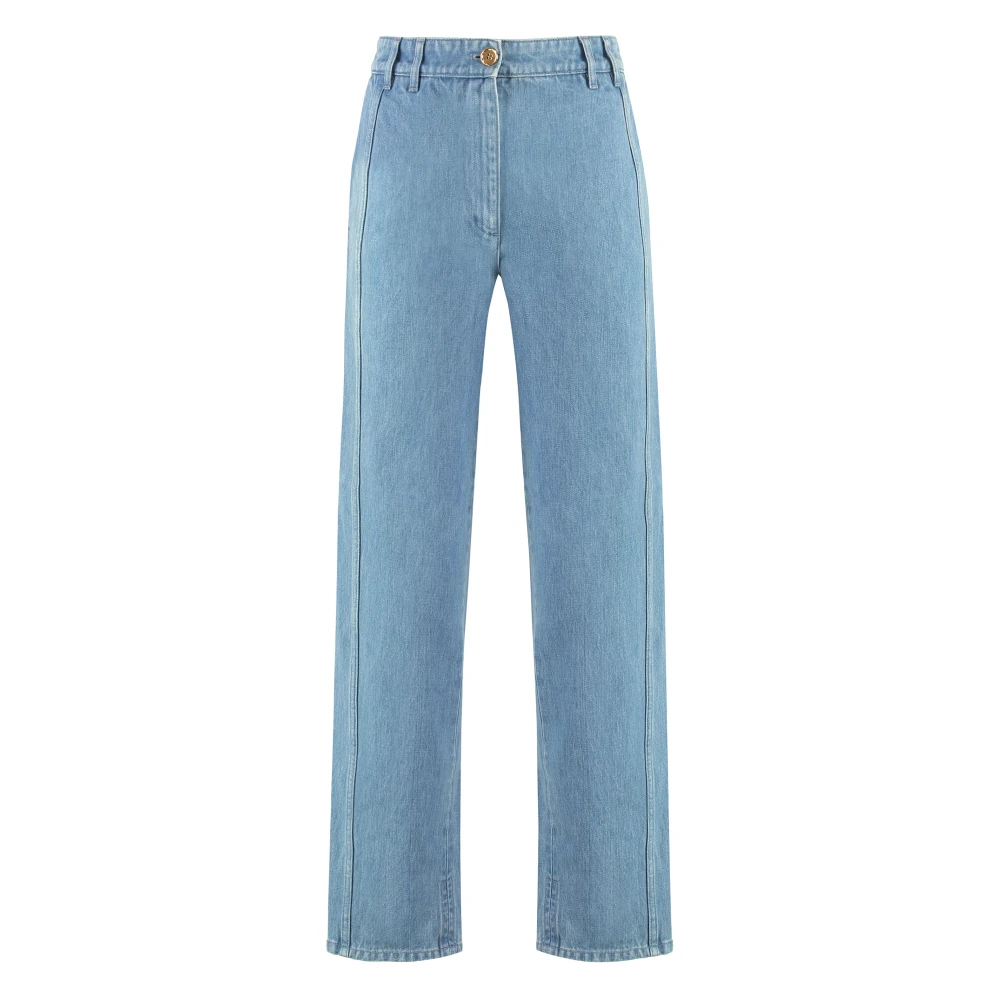 Patou Denim Cargo Broek Blue Dames