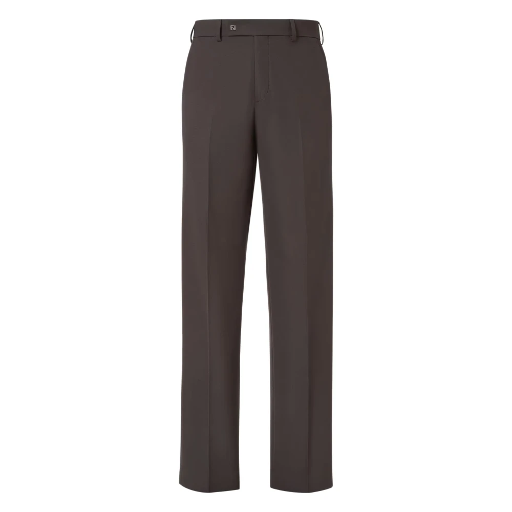 Fendi Men's Black Wool Blend Pants - Image 2