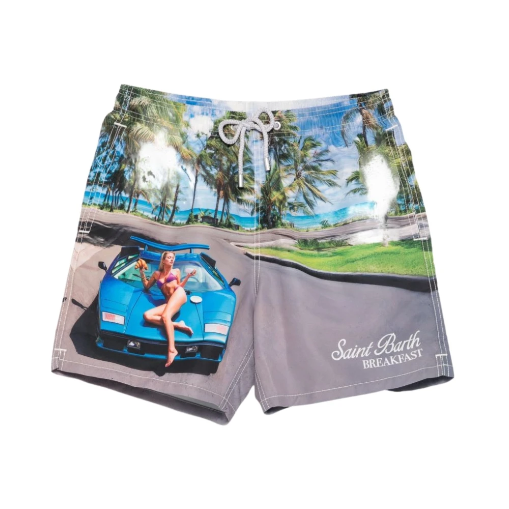 Mc2 Saint Barth Uomo Multicolor - Gustavia Swim Shorts - Swimwear - E - L