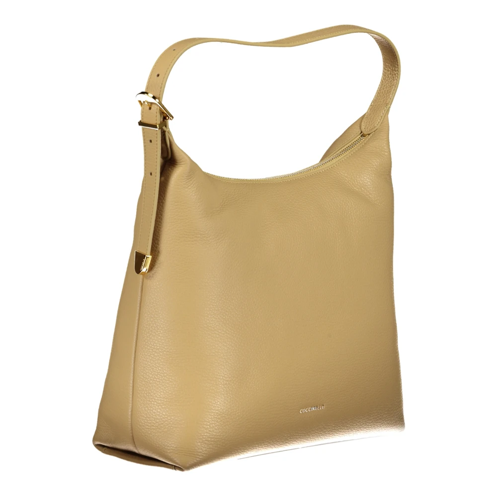 Coccinelle Beige Schoudertas met Verstelbare Band Beige Dames
