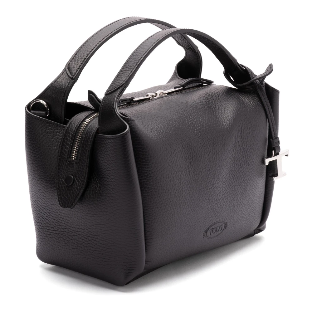 TOD'S Stijlvolle leren tas voor dagelijks gebruik Black Dames