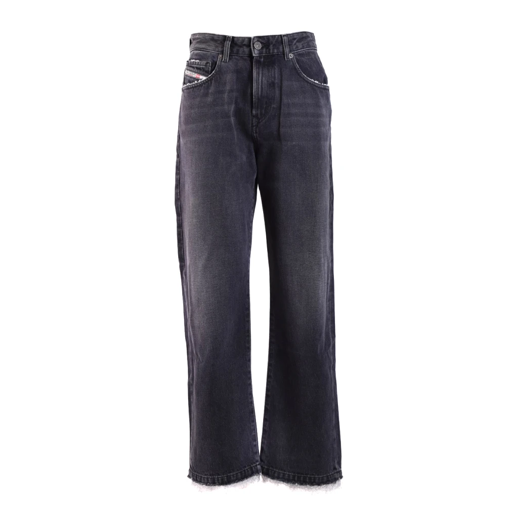 Diesel Women's Black Straight Fit Jeans, W28, Classic Denim Jeans
