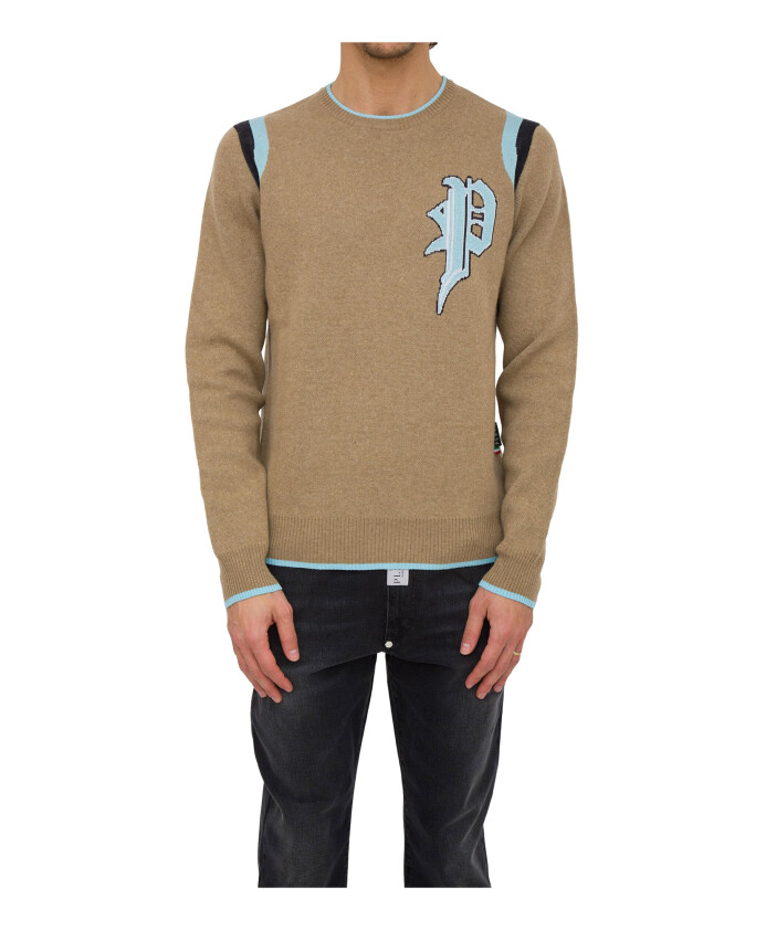 pull-beige-a-col-rond
