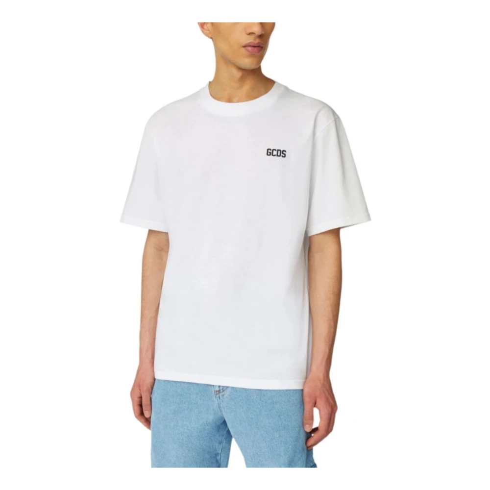 Gcds White Short Sleeve T-Shirt A2om2302je7-10 - Male - T-Shirts - Xs - Tops