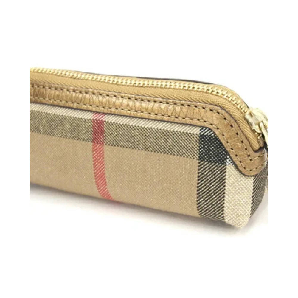 Burberry Vintage Pre-owned Cotton clutches Beige Dames