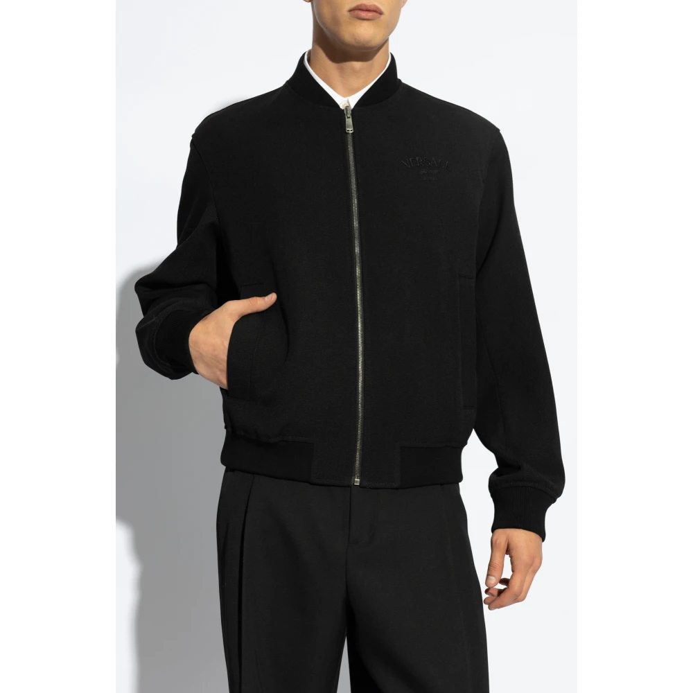 Versace Omkeerbare bomberjack Black Heren
