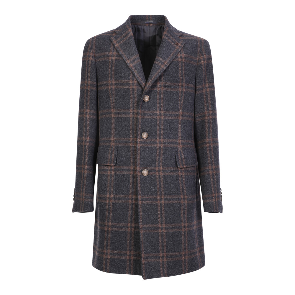 【関税込み】TAGLIATORE Coats Tagliatore double-breasted Coat | Grey | FARFETCH ID