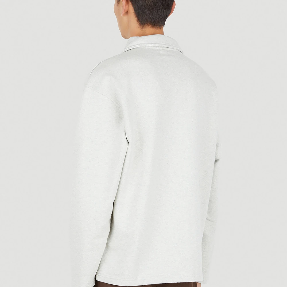 Another Aspect Organisch Katoenen Polo Shirt Gray Heren
