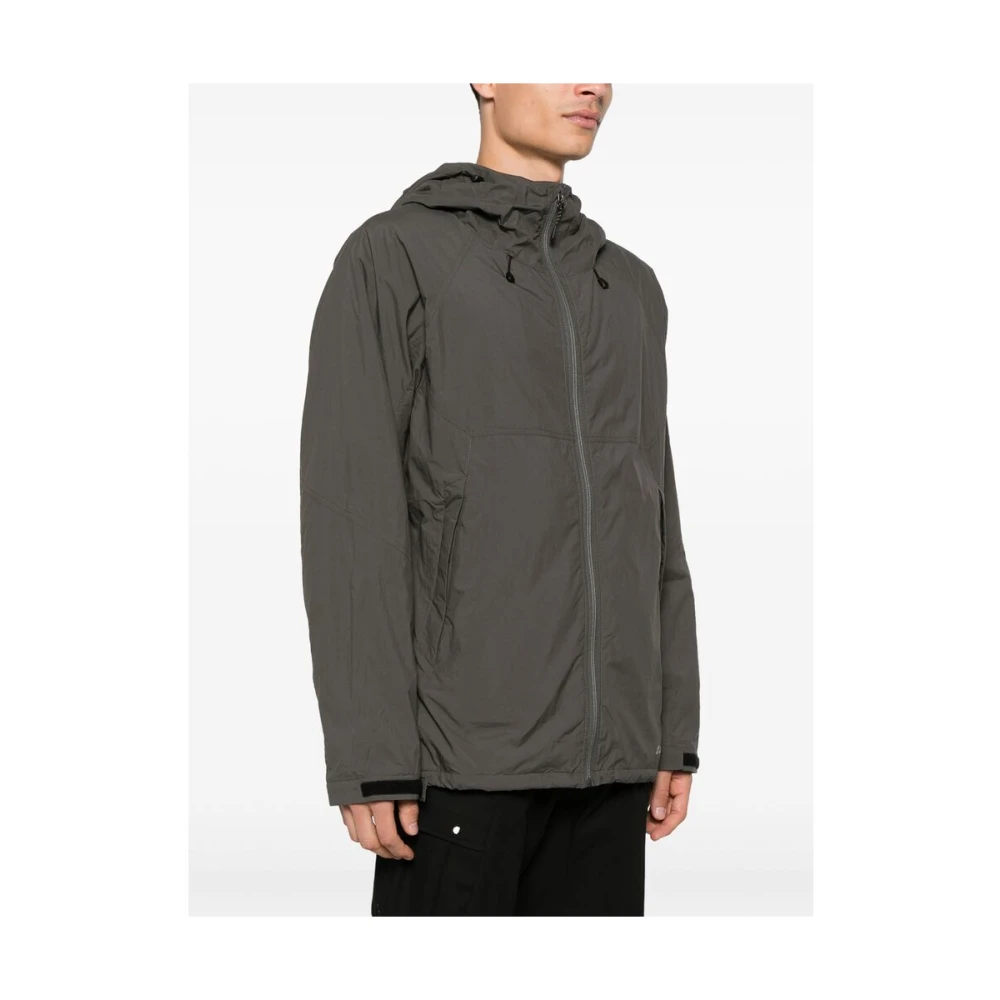 Mizuno Lichtgewicht waterafstotende hoodie Gray Heren