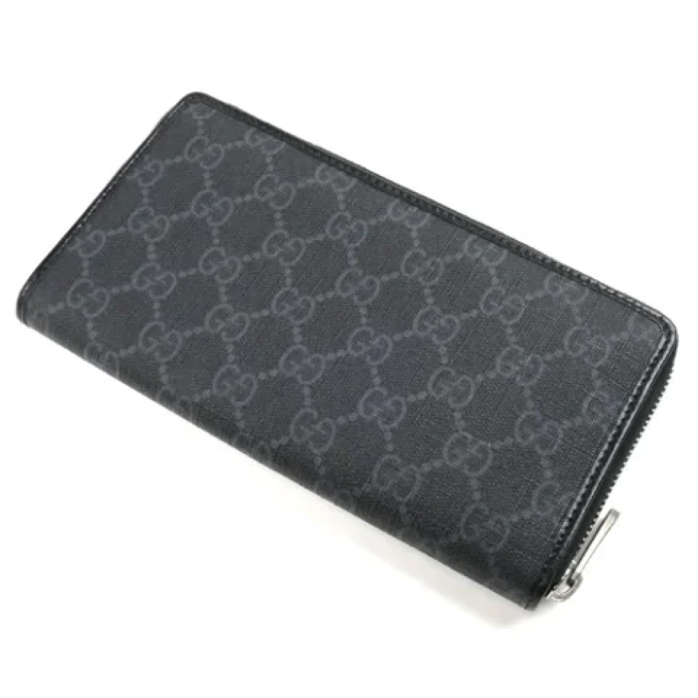Gucci Vintage Pre-owned Fabric wallets Black Heren