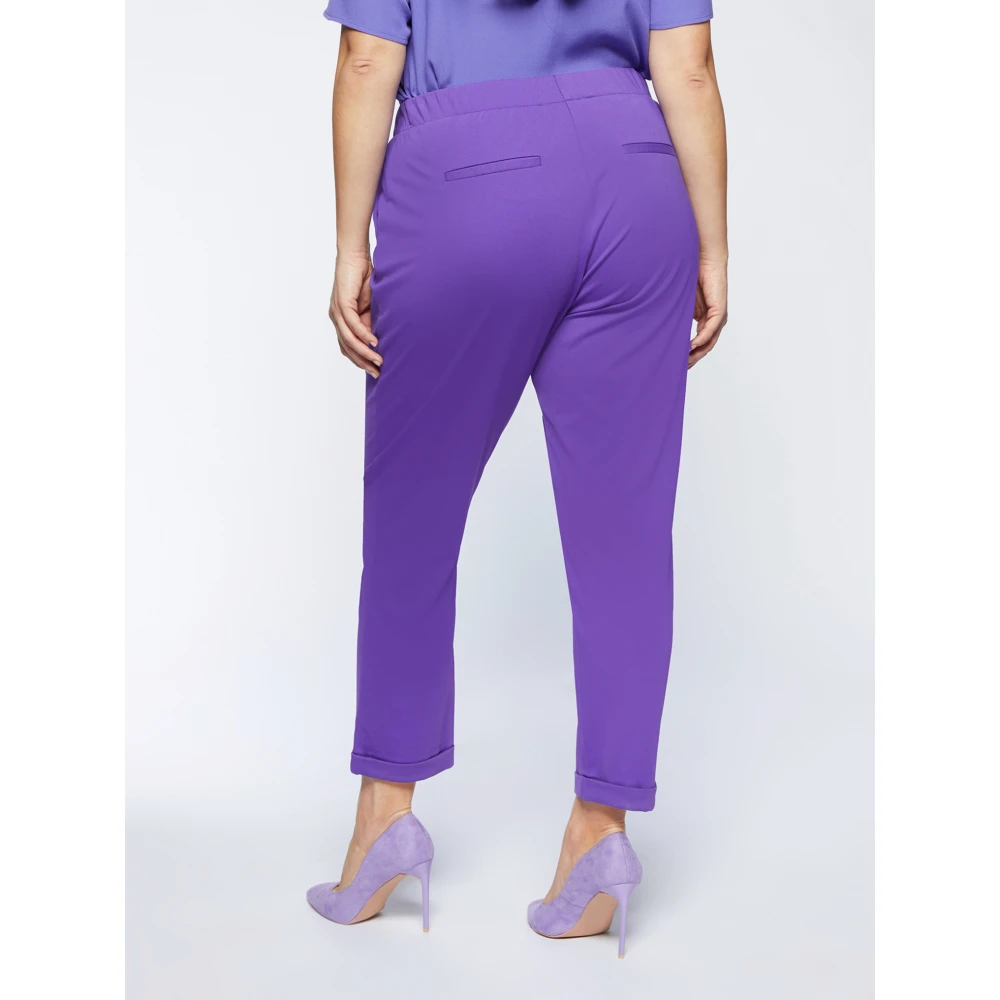 Fiorella Rubino viscose broek Purple Dames
