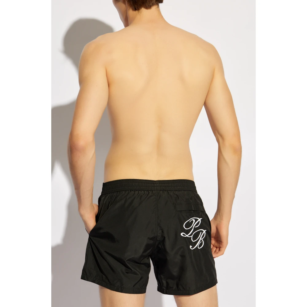 Balmain Zwemshorts Black Heren