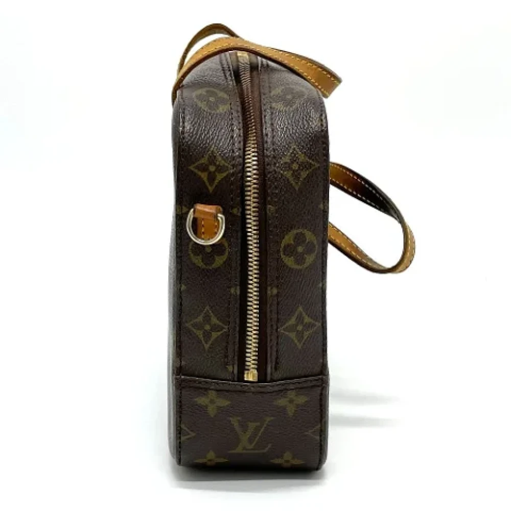 Louis Vuitton Vintage Pre-owned Cotton louis-vuitton-bags Brown Dames