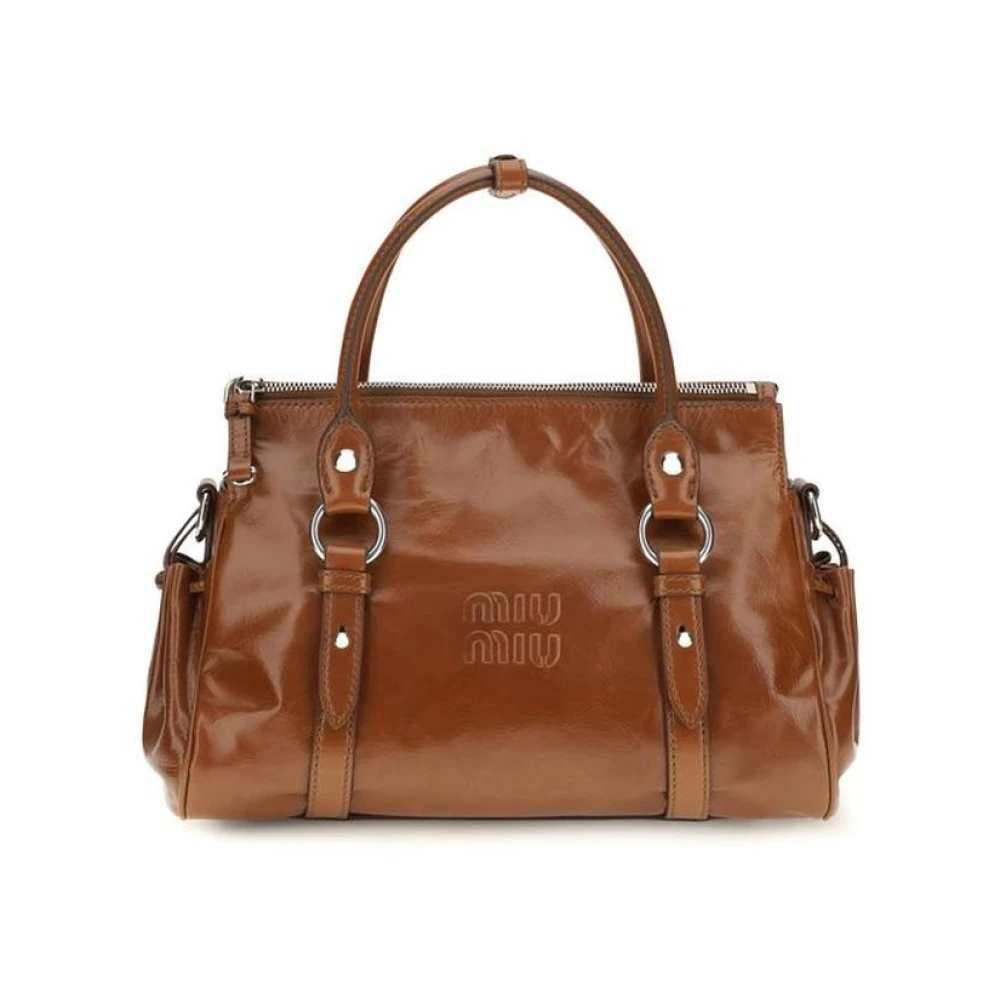 Miu Miu Brown Calf Leather Bos Taurus Handbag - Image 3