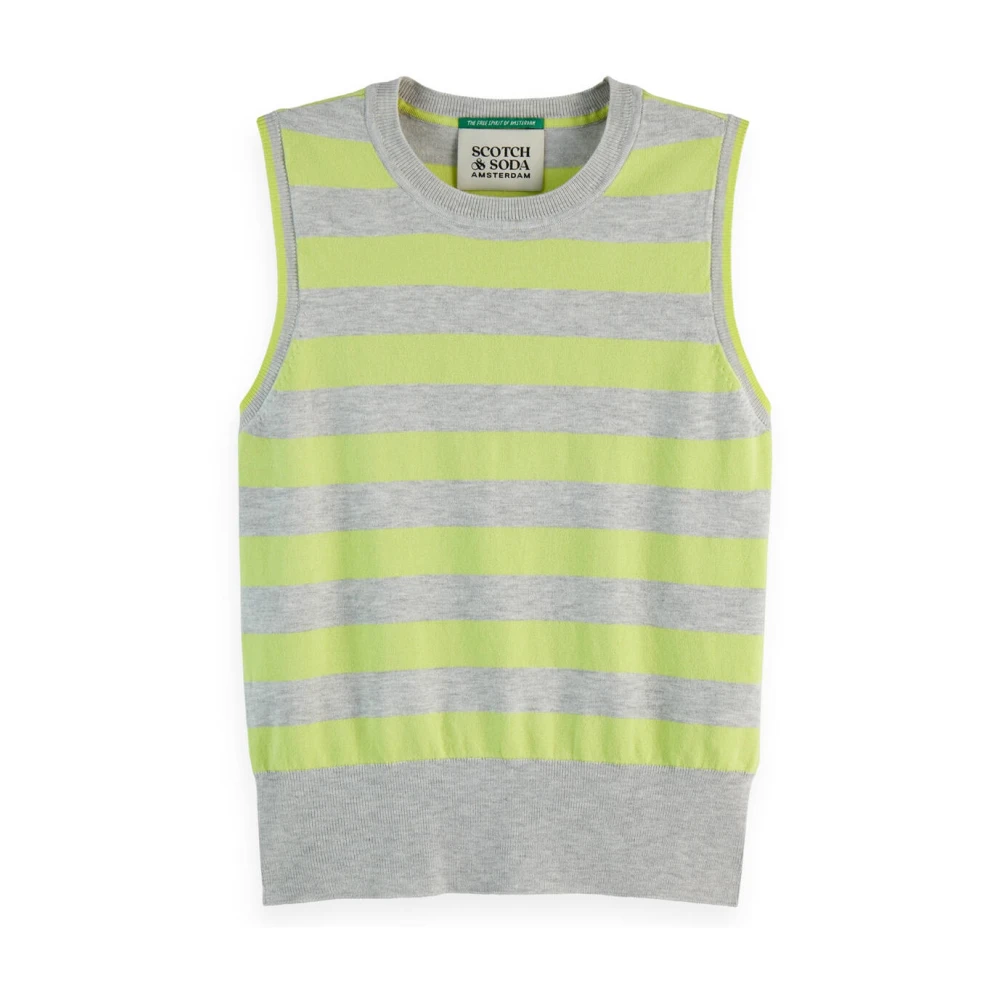 Scotch & Soda Relaxte Gebreide Tanktop Multicolor Dames