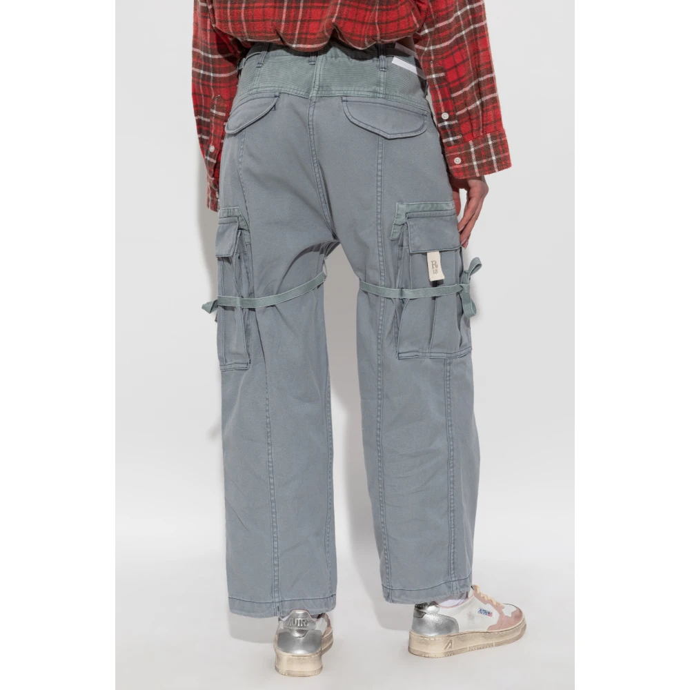 R13 Cropped Cargo Pant Gray Dames