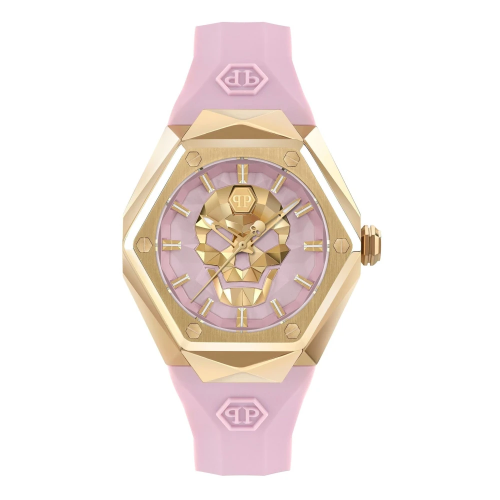 Philipp Plein , Watches, Female, Pink, One Size, Skull Dial Watch