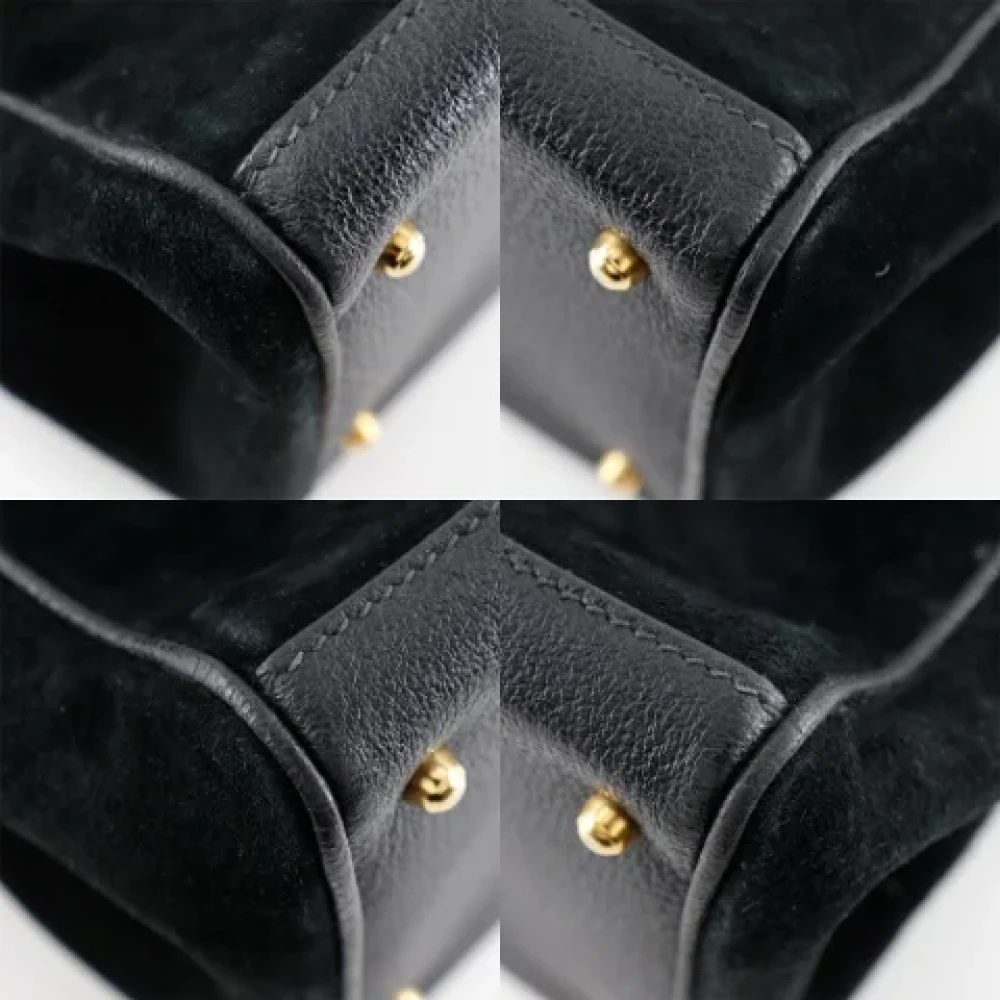 Gucci Vintage Pre-owned Suede gucci-bags Black Dames