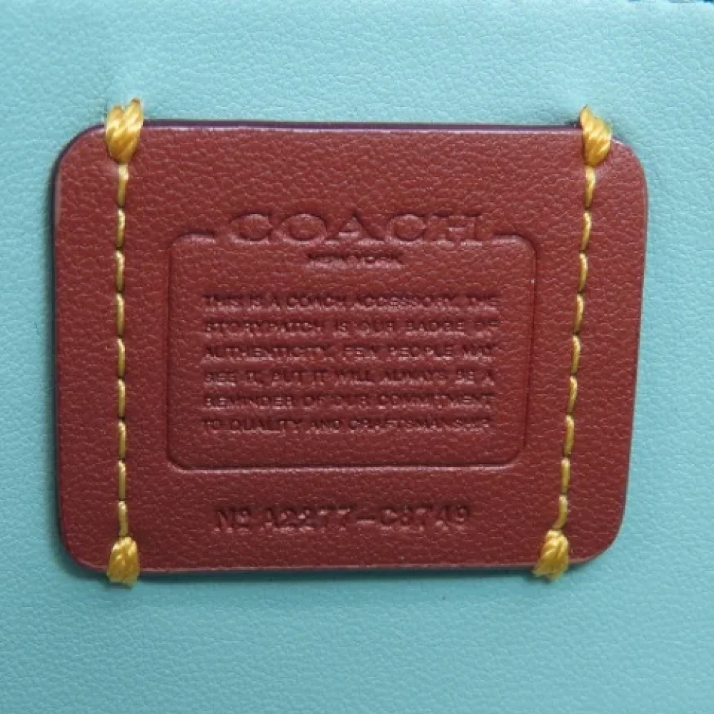 Coach Pre-owned Leather shoulder-bags Blue Dames
