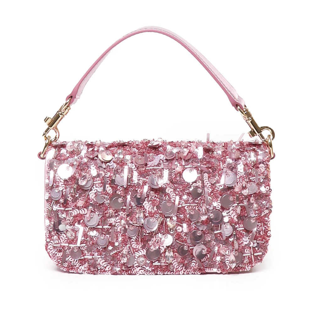 Dolce & Gabbana Sprankelende Roze Schoudertas Pink Dames