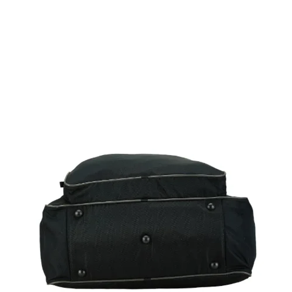 Prada Vintage Pre-owned Canvas travel-bags Black Dames