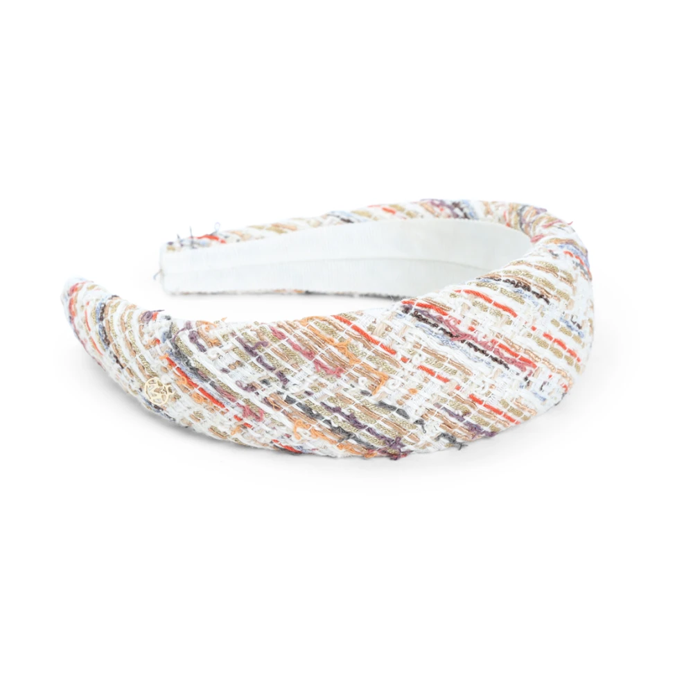 Maison Michel Multi Tweed Hoofdband Multicolor Dames