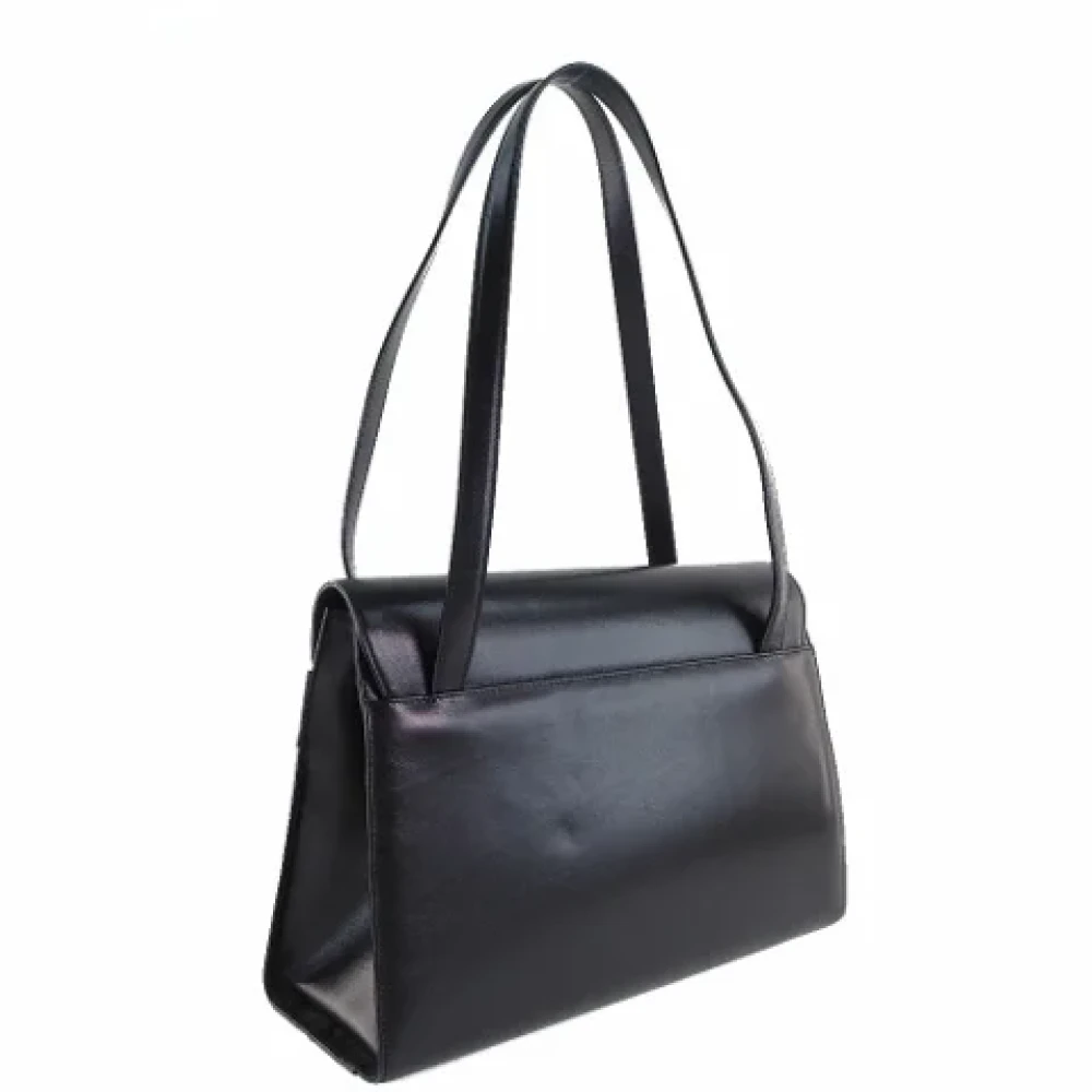 Salvatore Ferragamo Pre-owned Fabric shoulder-bags Black Dames