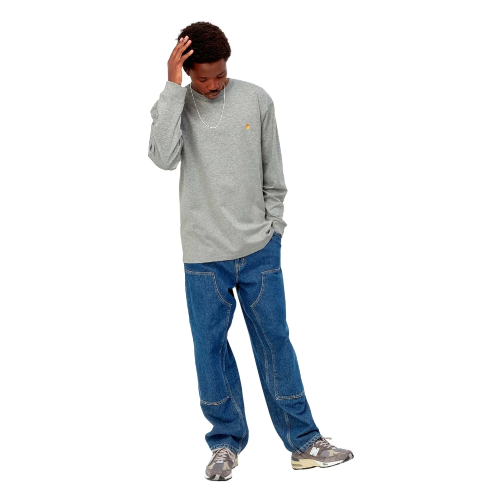 Carhartt WIP Ls Chase Hoodie Gray Heren