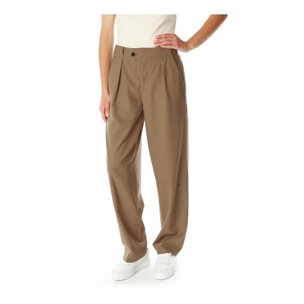 Closed Suit Trousers Brown Dames