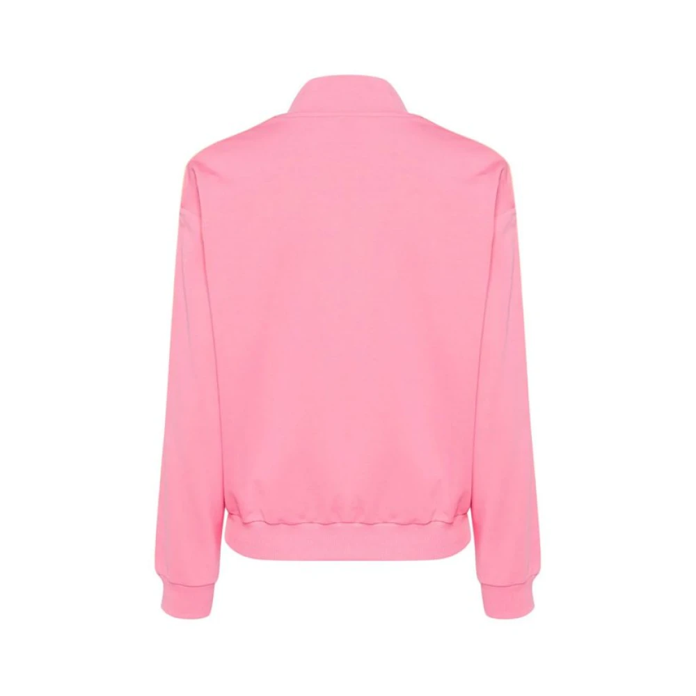 Moschino Roze Katoenen Logo Band Sweatshirt Pink Heren