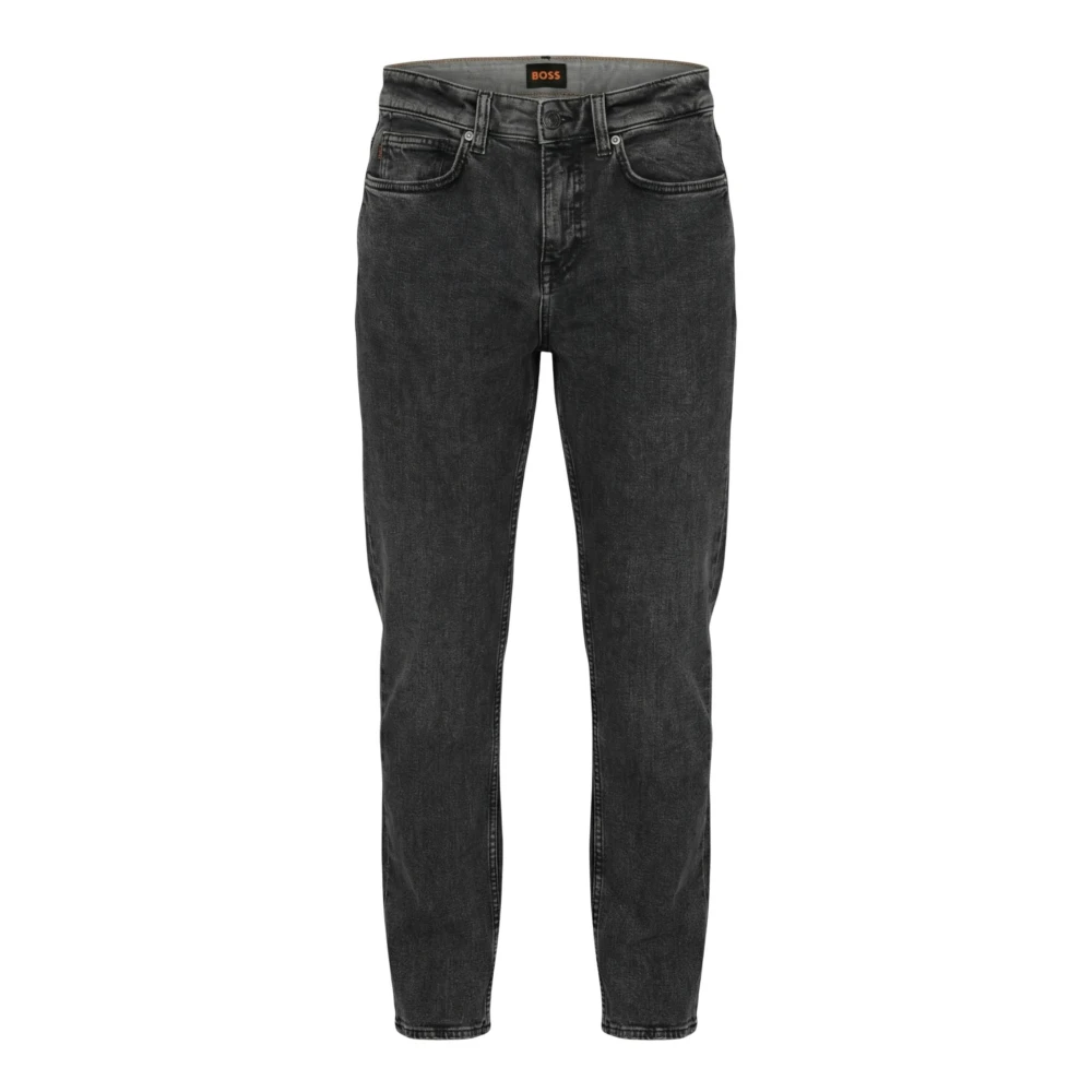 Hugo Men's Gray Slim Fit Jeans, W38 L32, Delaware Slim-Fit Jeans
