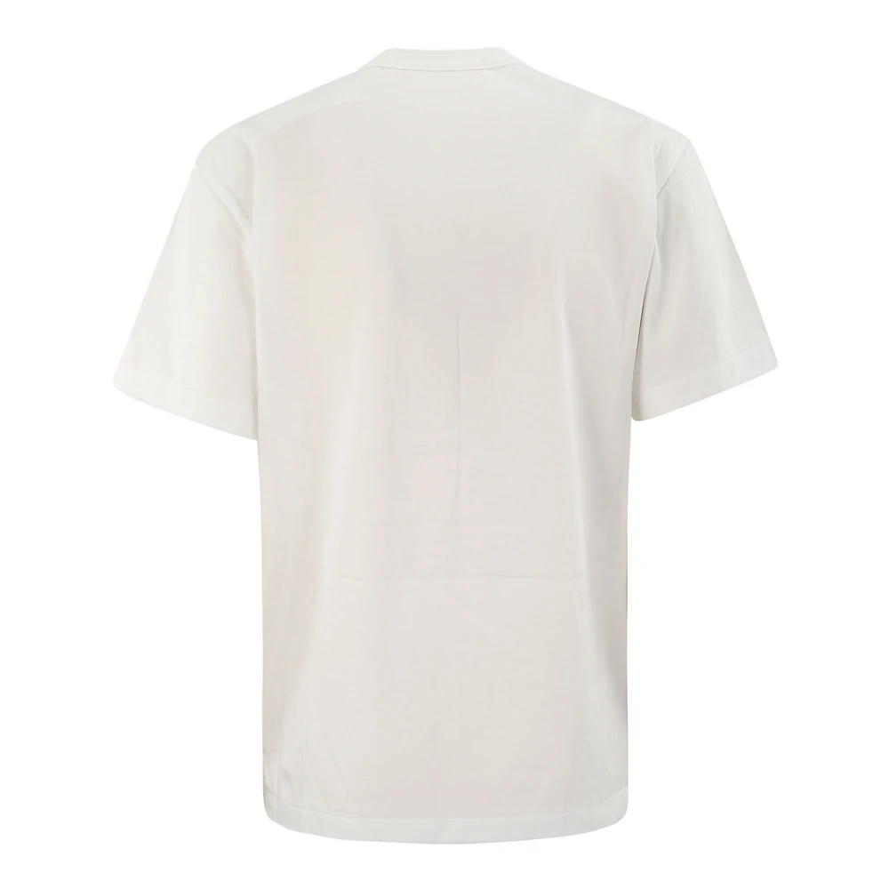 Comme des Garçons T-shirt met korte mouwen en voorop aangebracht detail White Dames