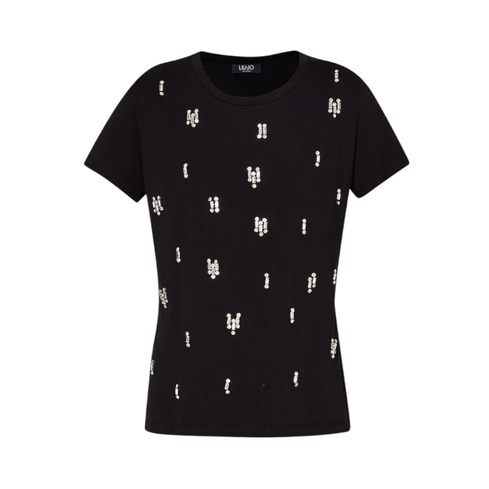 Liu Jo Casual Katoenen T-shirt Black Dames