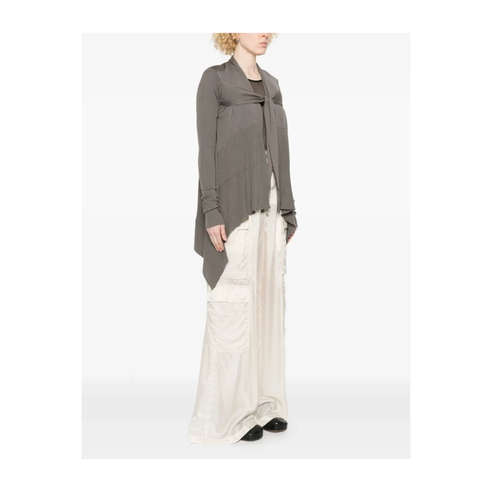Rick Owens Grijze Wollen Trui met Knopen Gray Dames