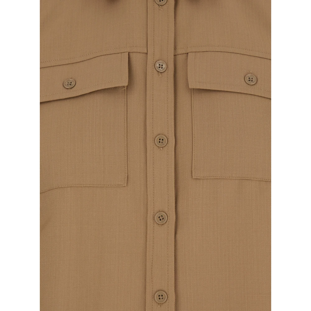Michael Kors Beige Shirt met Zakken Vrouw Beige Dames