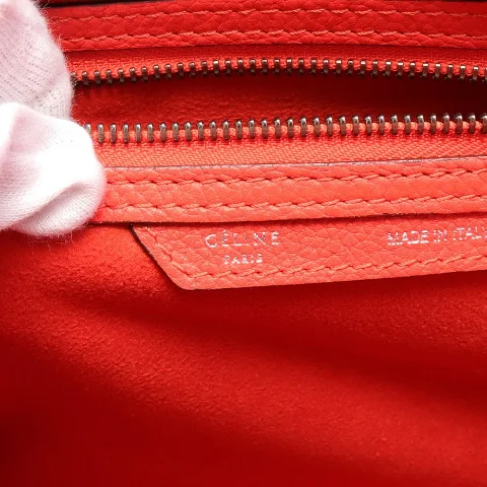 Celine Vintage Pre-owned Leather celine-bags Red Dames
