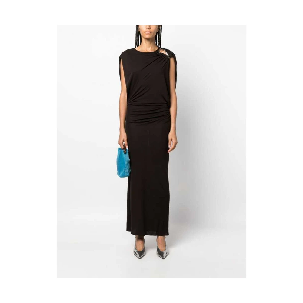 Lanvin Maxi Dresses Brown Dames
