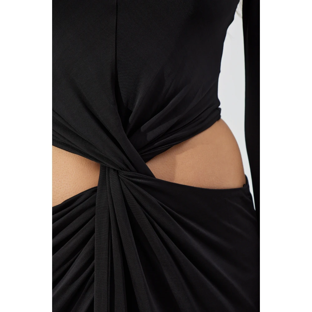 Cult Gaia Keri Jurk Black Dames